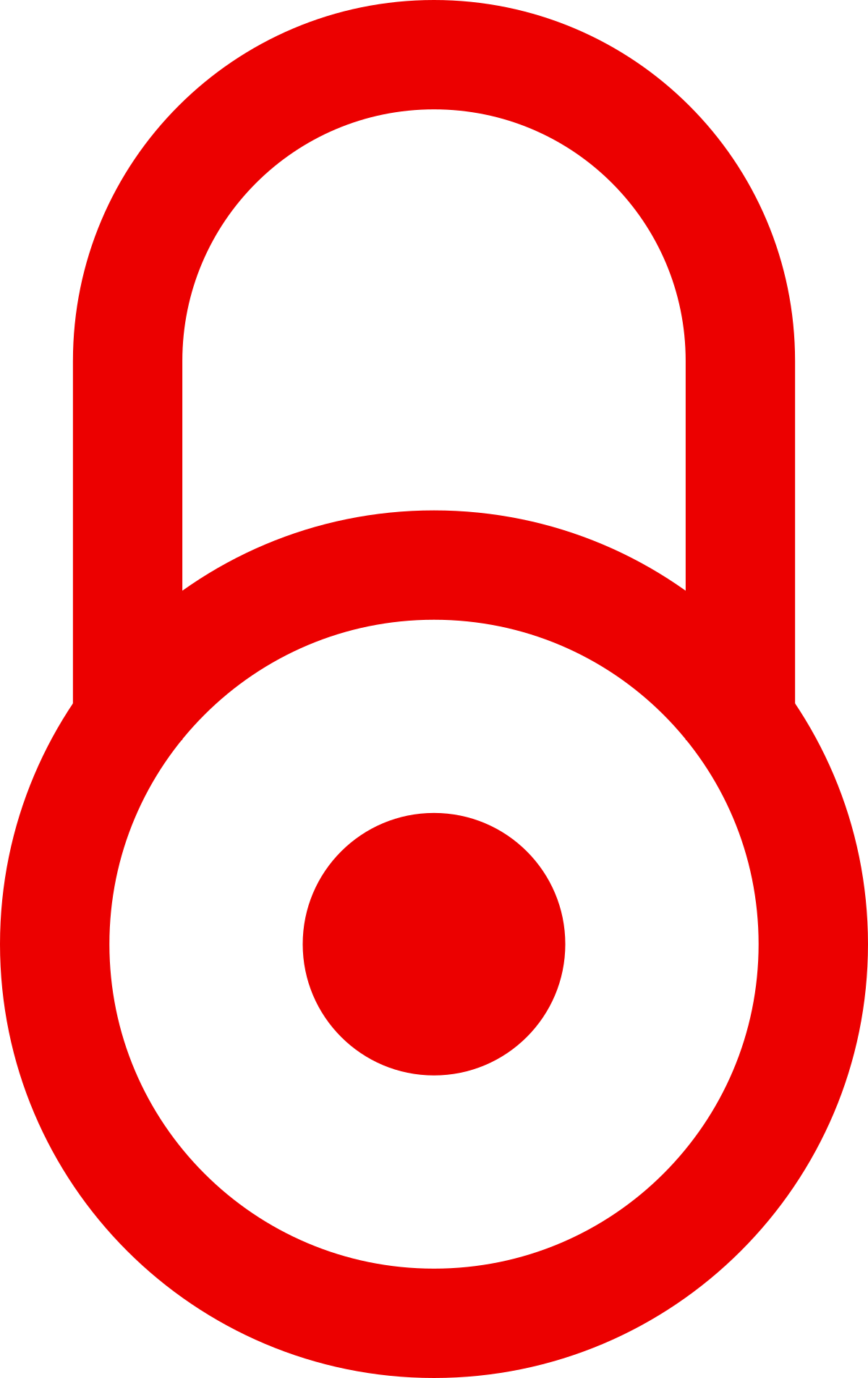 A lock symbol with a red X over it.