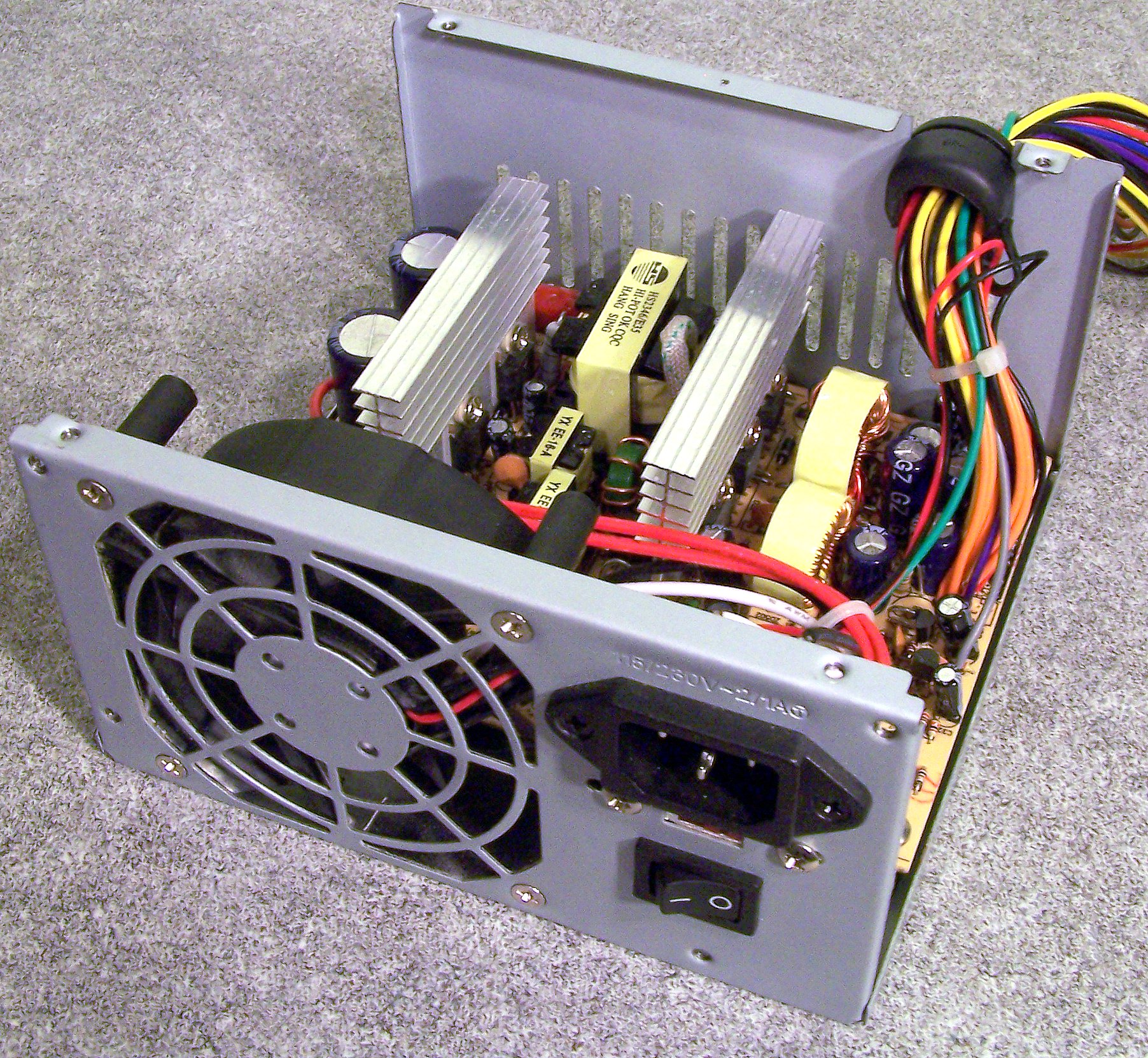 Computer hardware components or a power supply unit