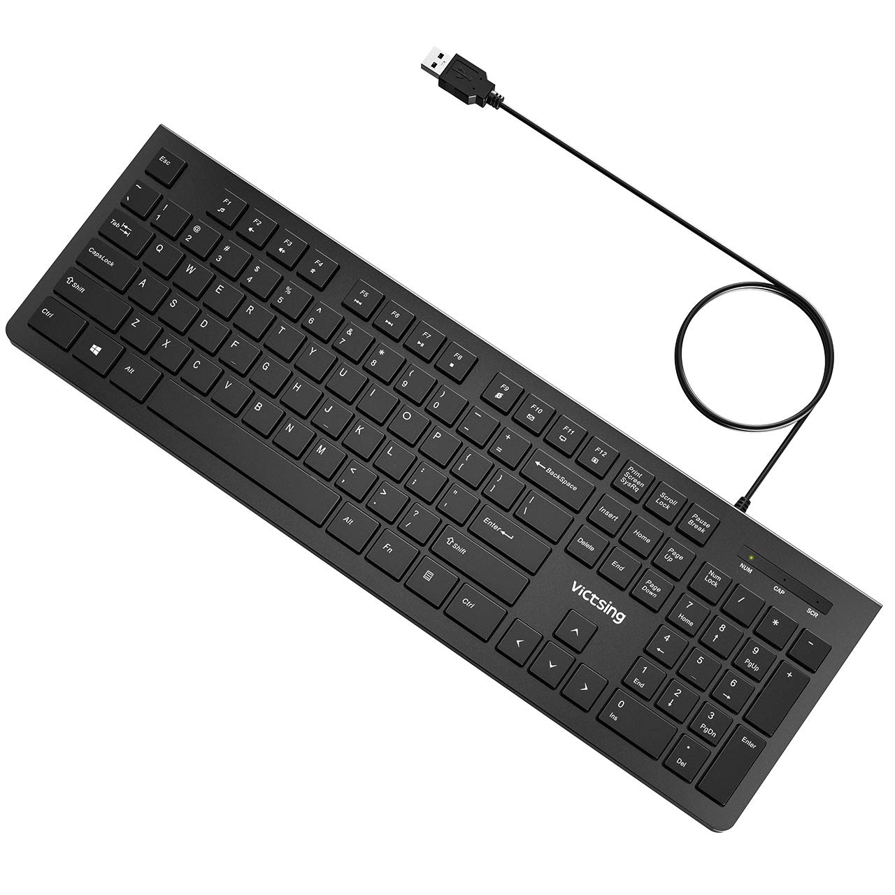 Computer keyboard with a highlighted ESC key
