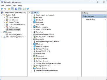 Device Manager interface