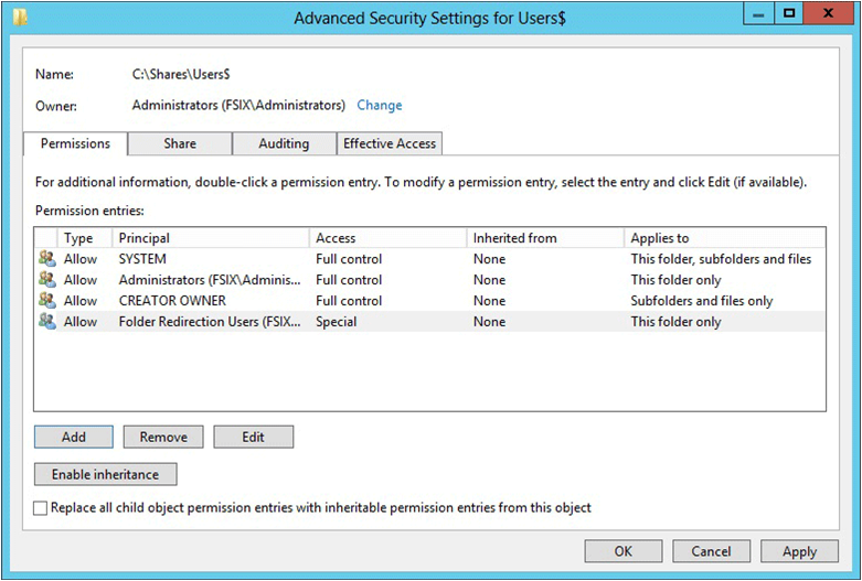 Disable AppData Redirection - Microsoft Outlook settings menu