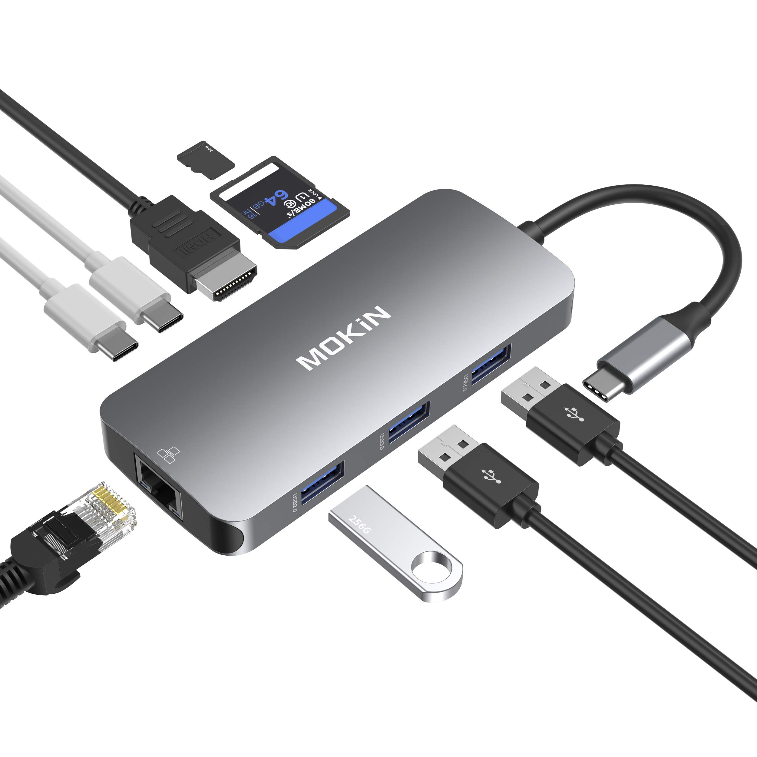 Disconnect the USB C hub and reconnect it.
Try using a different USB port on the computer.