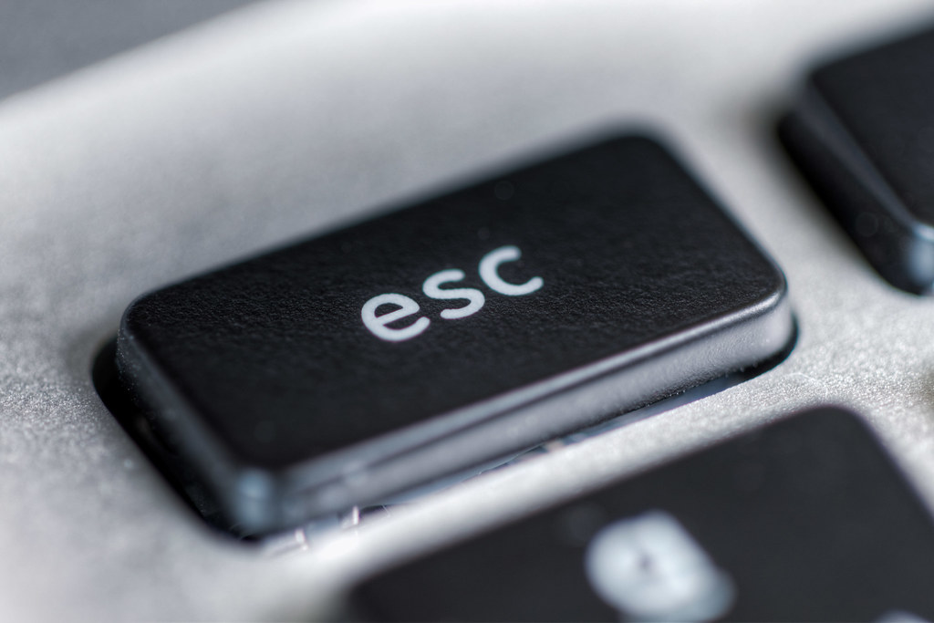 ESC key on a keyboard