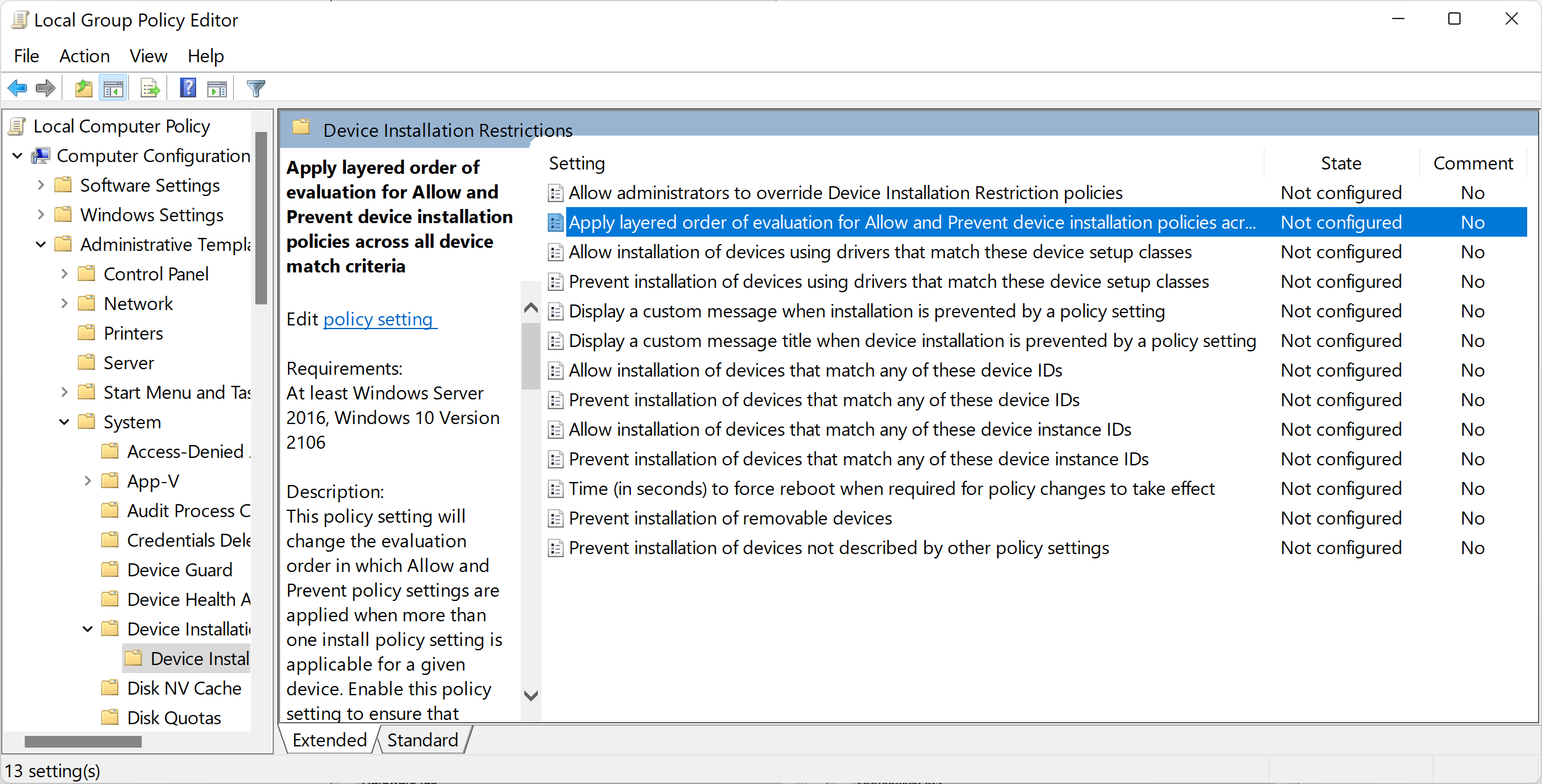 Group Policy Editor interface