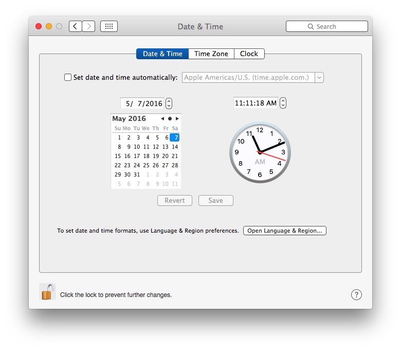 If the date/time settings are incorrect, manually adjust them
Restart your Mac and see if the issue is resolved