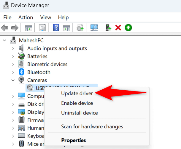 If there are any other devices listed under this category, right-click on them and select Uninstall
Restart the computer and let Windows automatically reinstall the drivers
