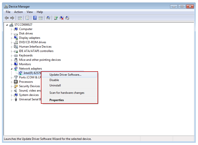 Press Win + X and select Device Manager.
Expand the Network adapters category.