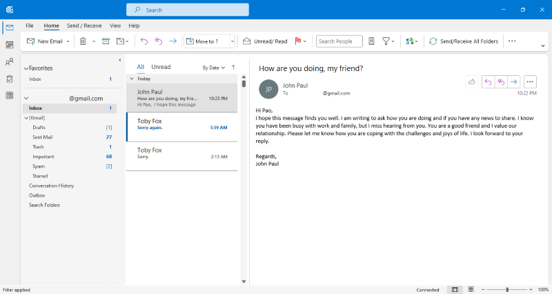 Supported versions: Microsoft Outlook is compatible with Microsoft 365 accounts on various versions such as Outlook 2019, Outlook 2016, Outlook 2013, and Outlook for Microsoft 365.
Compatibility with operating systems: Microsoft Outlook is compatible with different operating systems including Windows 10, Windows 8/8.1, and Windows 7.