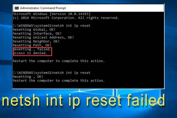 Type netsh int ipv4 reset reset.log and press Enter
Type netsh int ipv6 reset reset.log and press Enter