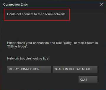 Under the "Processes" tab, locate and end any Steam-related processes.
Re-launch Steam and check if the connectivity issue persists.