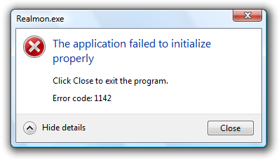 Windows error code messages