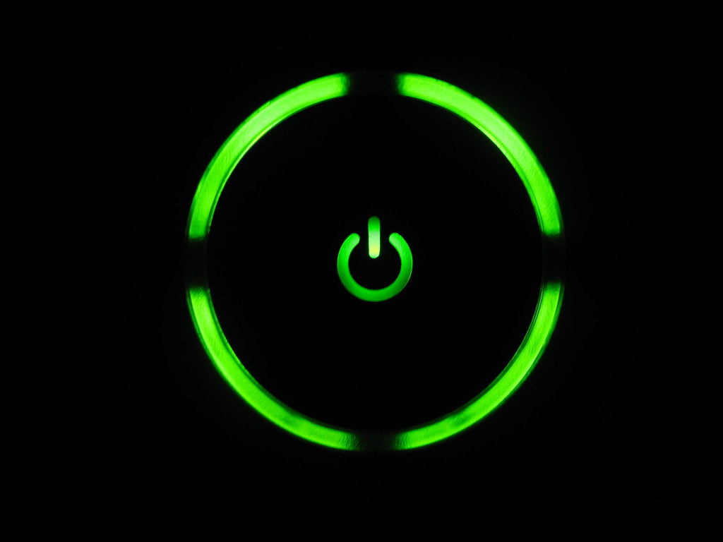 Xbox console power button